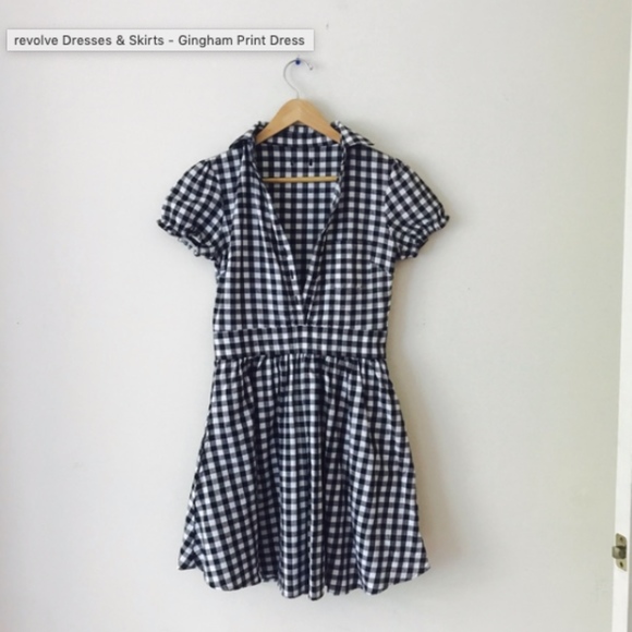 Gingham Print Dress - Picture 1 of 7